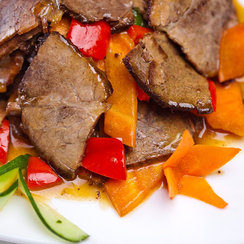 №211 Отварная говядина в соевом соусе